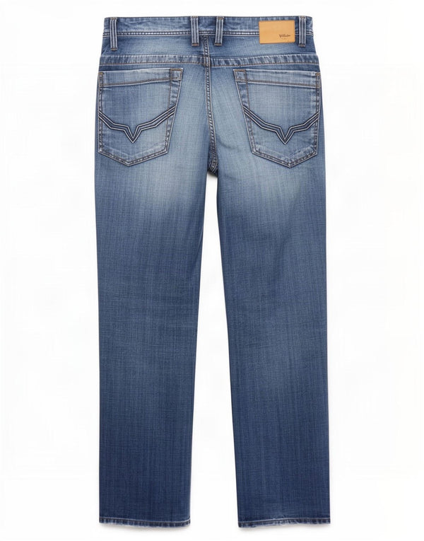 PEPE Jeansy Męskie Comfort Fit Straight W34 L32 Niebieska bawełna