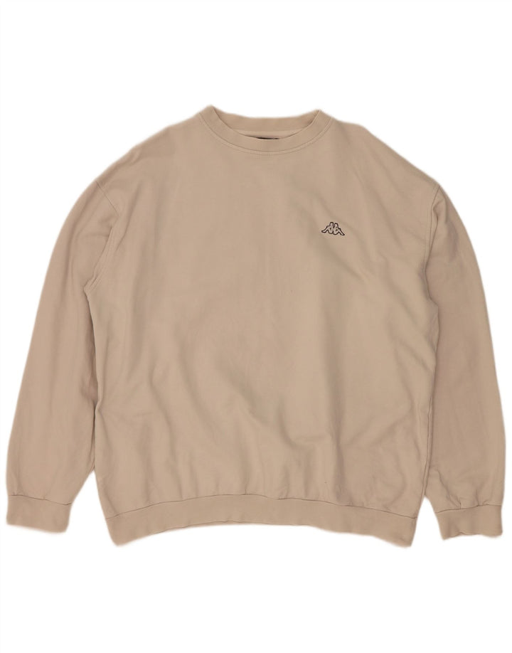 Bluza męska Kappa Sweter 2XL Beżowa bawełna