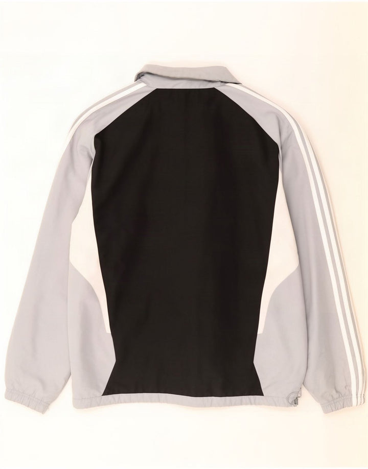 Adidas Męska bluza dresowa UK 50/52 2XL Czarny poliester z blokami kolorów