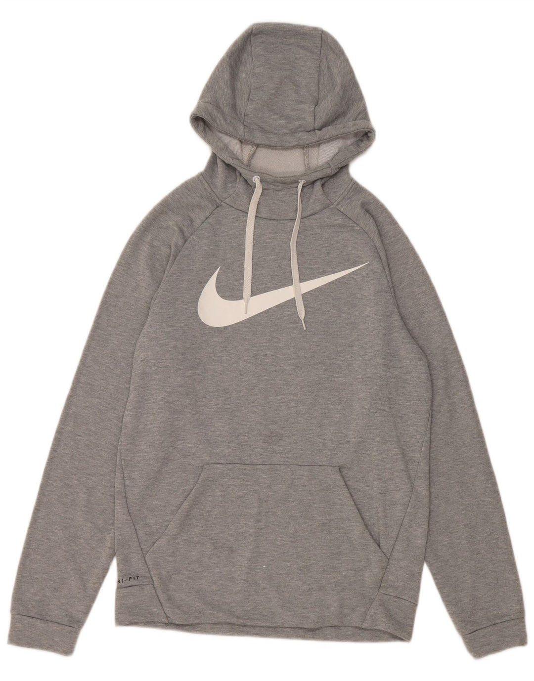 Męski sweter z kapturem Nike Dri Fit Graphic, mały, szary, nakrapiany poliester