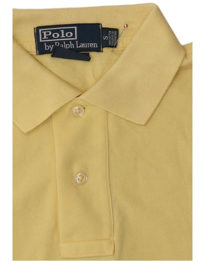 POLO RALPH LAUREN Męska koszulka polo, mała, żółta, bawełniana