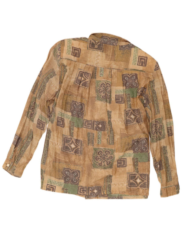 Koszula damska Vintage UK 18 XL Brązowa w kwiaty