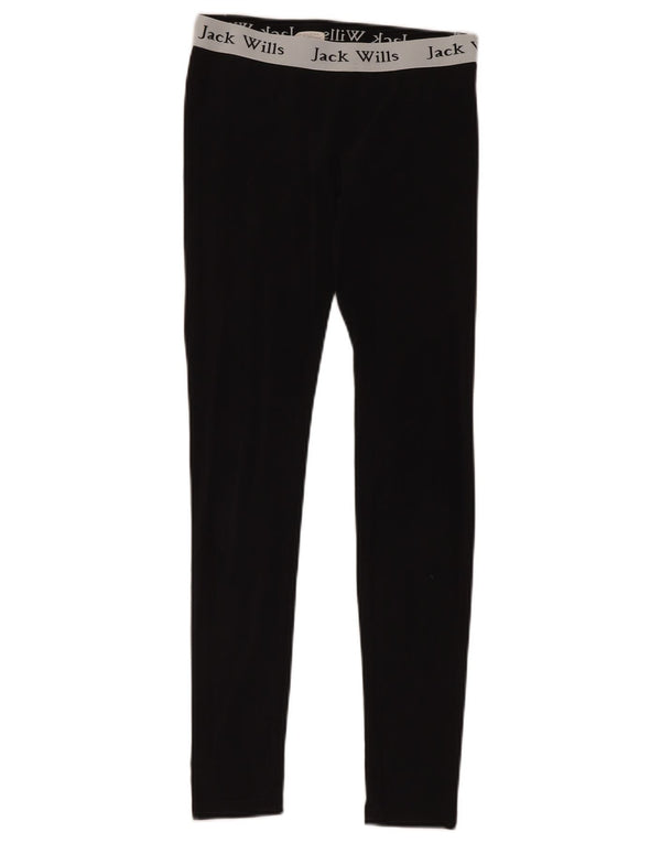 Damskie legginsy Jack Wills Graphic UK 10, małe, czarne, bawełniane z blokami kolorów