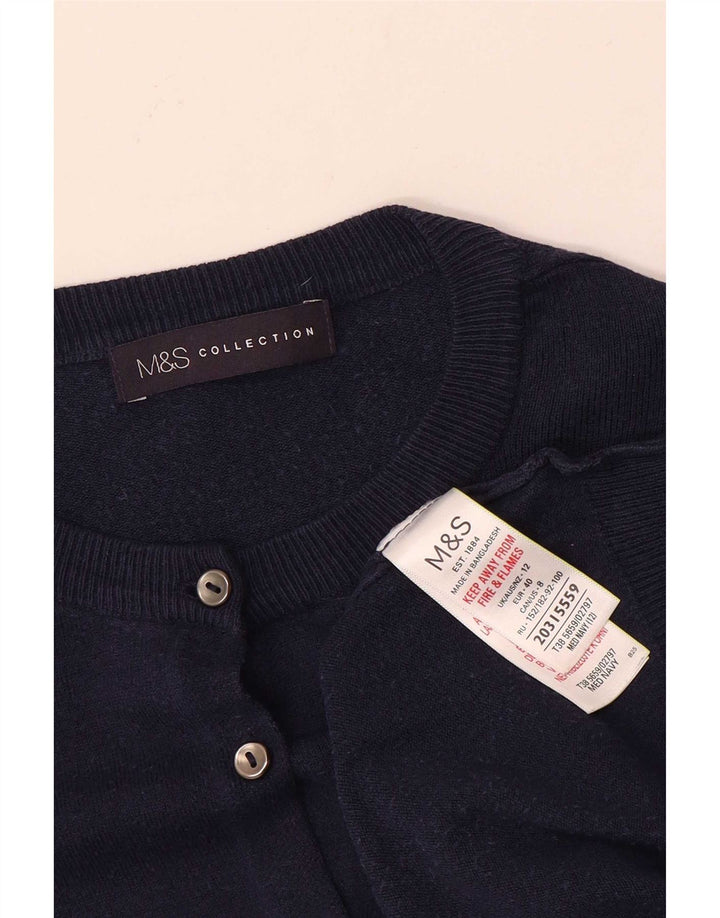 Sweter damski Marks & Spencer UK 12, średni granatowy, wiskoza