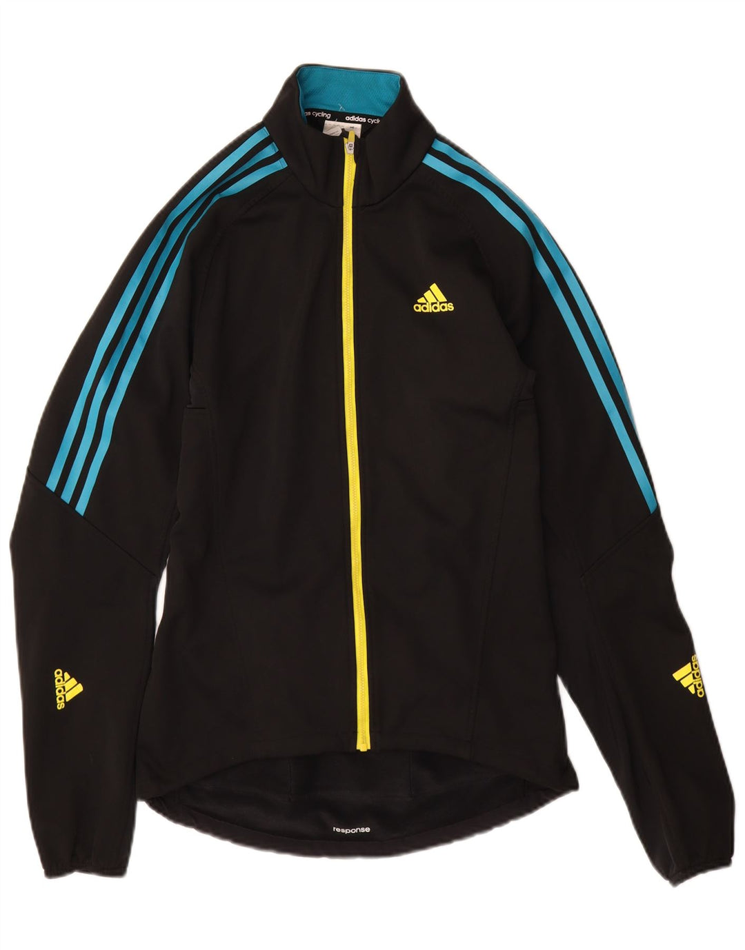 Adidas Męska bluza dresowa, mała, czarna, poliestrowa