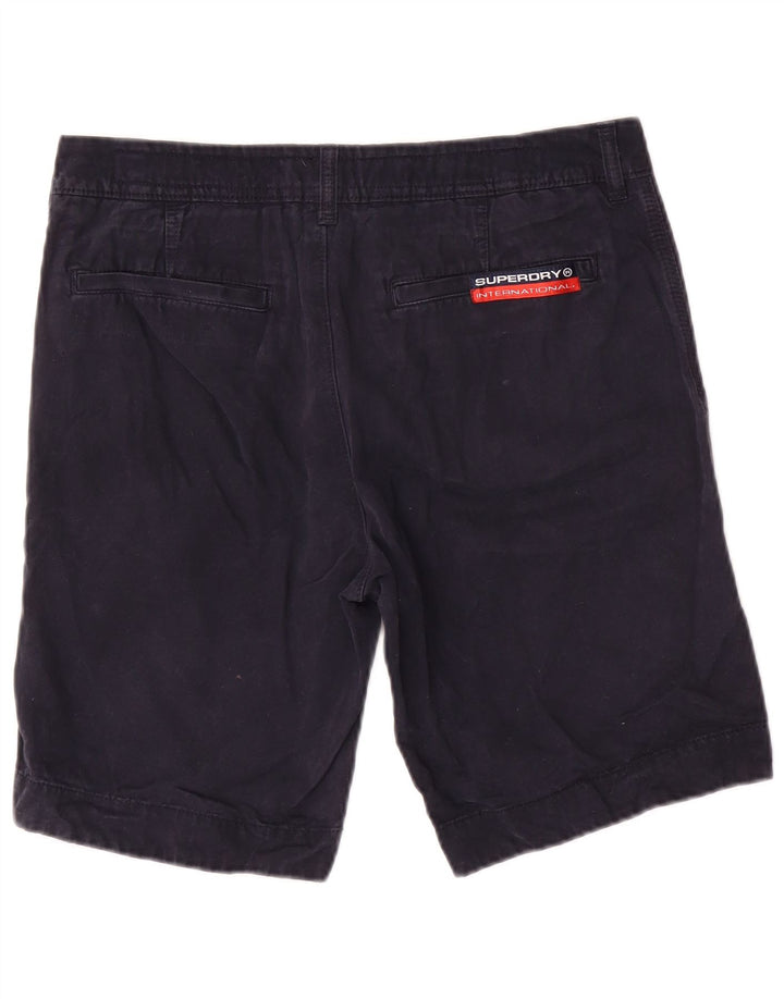 Męskie spodenki chino Superdry, średnie W32, granatowe, bawełniane