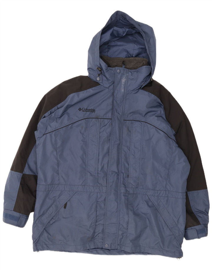 Męska kurtka wiatrówka Columbia Interchange UK 42 XL w kolorze niebieskim