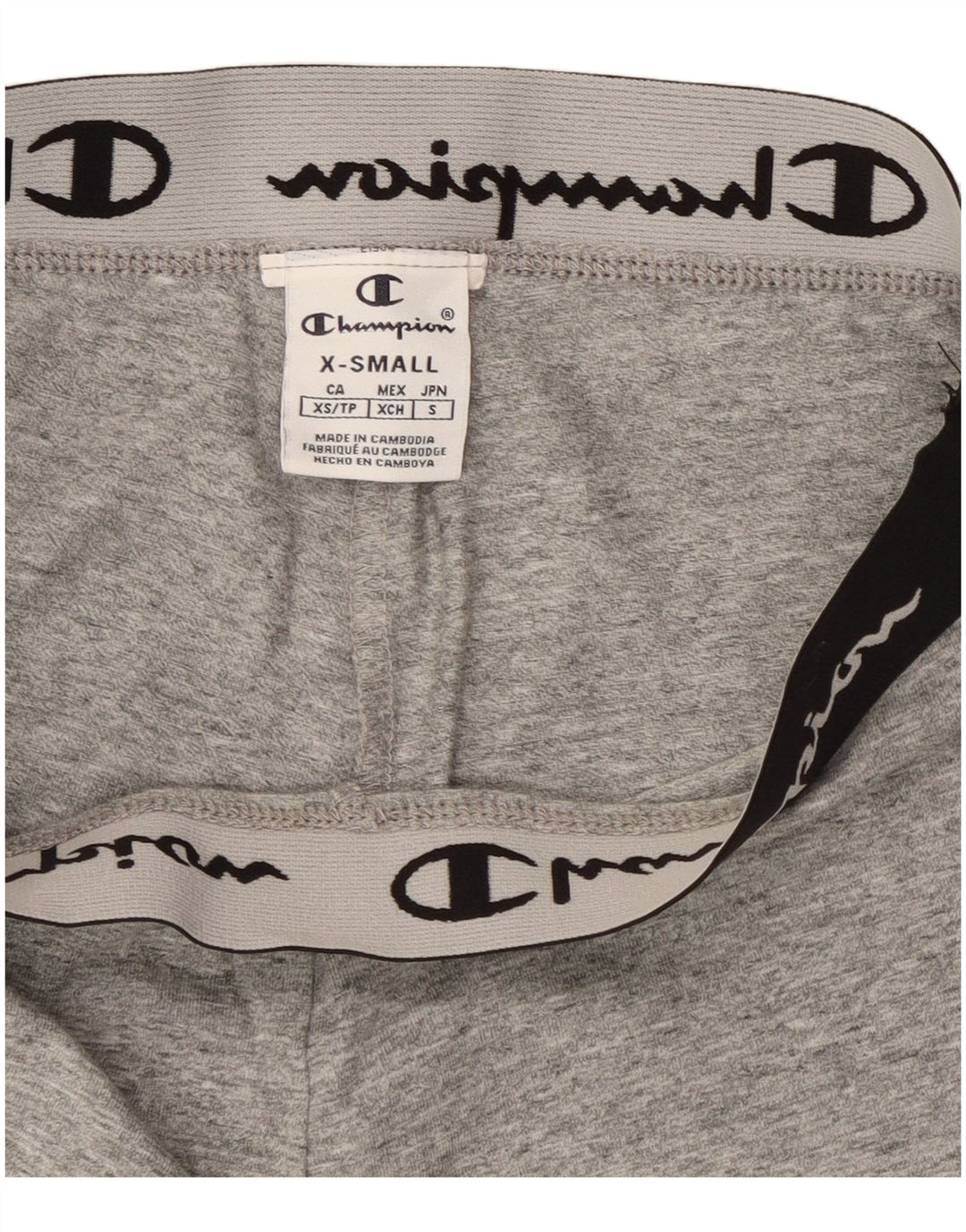 Damskie legginsy Champion Graphic UK 4 XS Szare nakrapiane