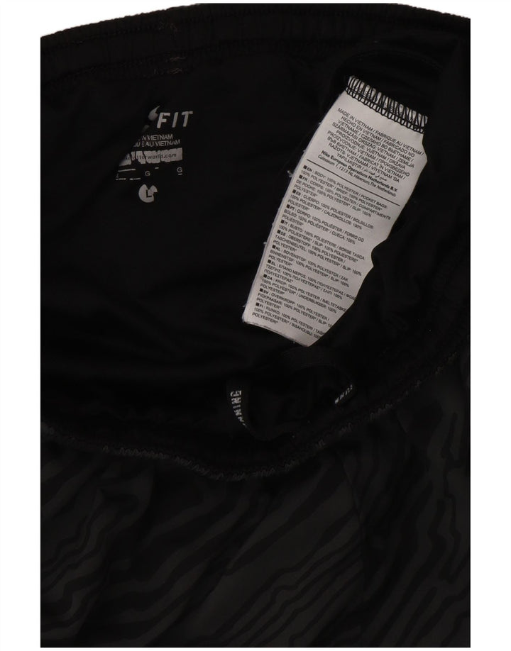 Męskie spodenki sportowe NIKE Dri Fit z abstrakcyjnym wzorem, duże, szare, z poliestru