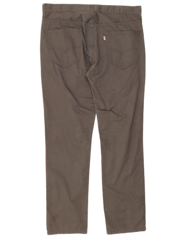 Męskie proste spodnie chino Levi's W36 L32 Szara bawełna