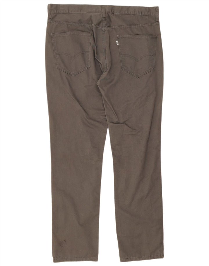 Męskie proste spodnie chino Levi's W36 L32 Szara bawełna