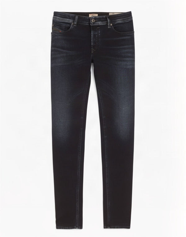 Diesel Męskie Sleenker Super Skinny Jeans W32 L32 Granatowa bawełna