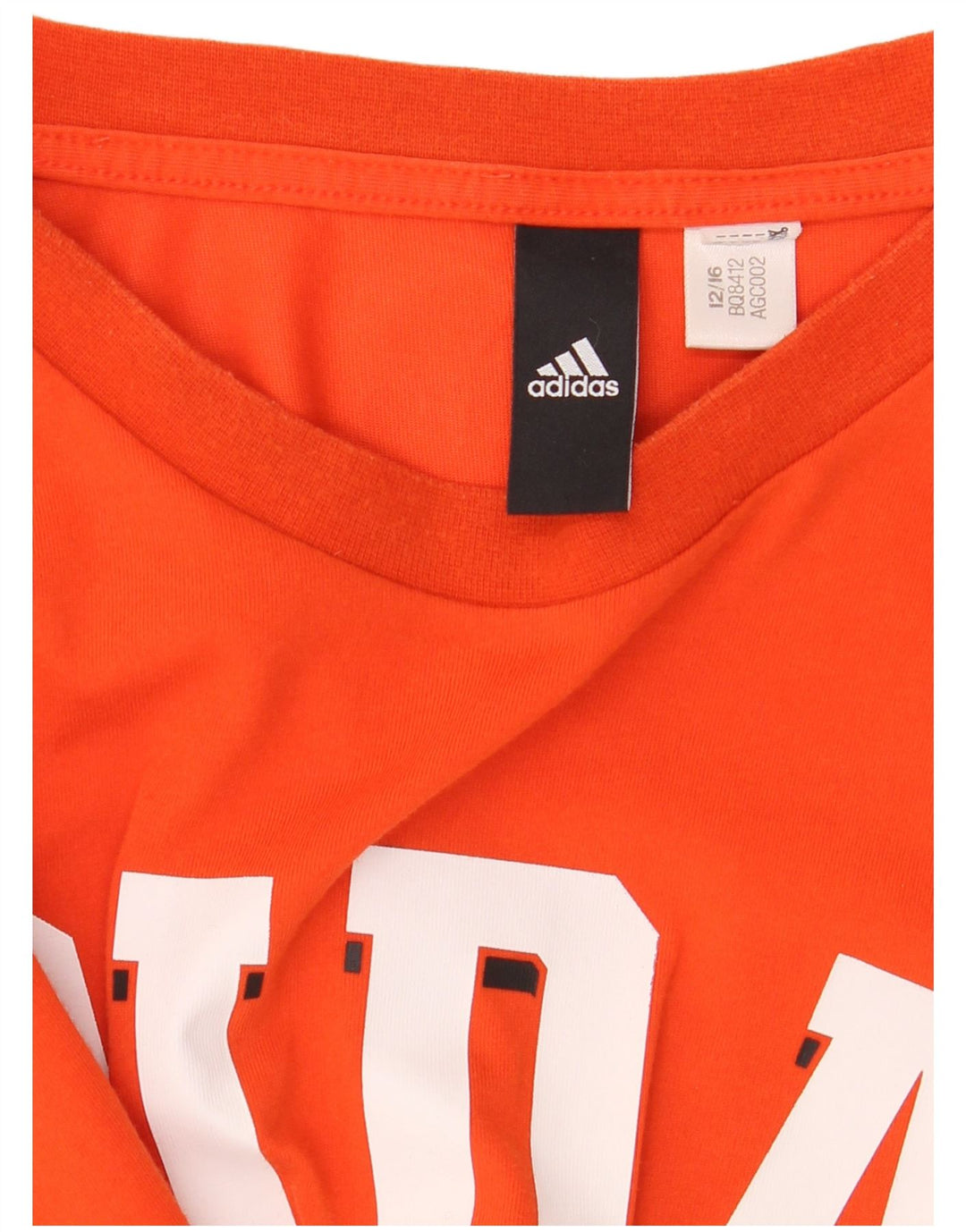 Adidas Męski T-shirt z grafiką, duży, pomarańczowy