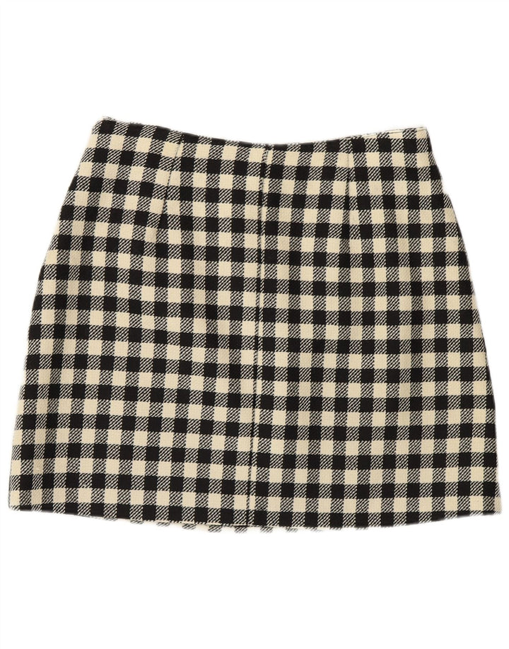Dwuczęściowy zestaw spódnic damskich C'EST COMMECA UK 14 Medium W30 Czarna kratka