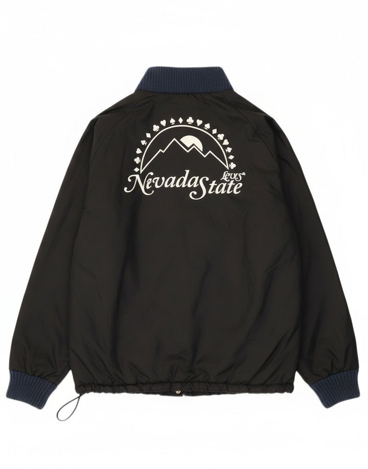 Męska kurtka bomber Levi's Nevada Graphic Liner UK 42 XL Czarny poliamid