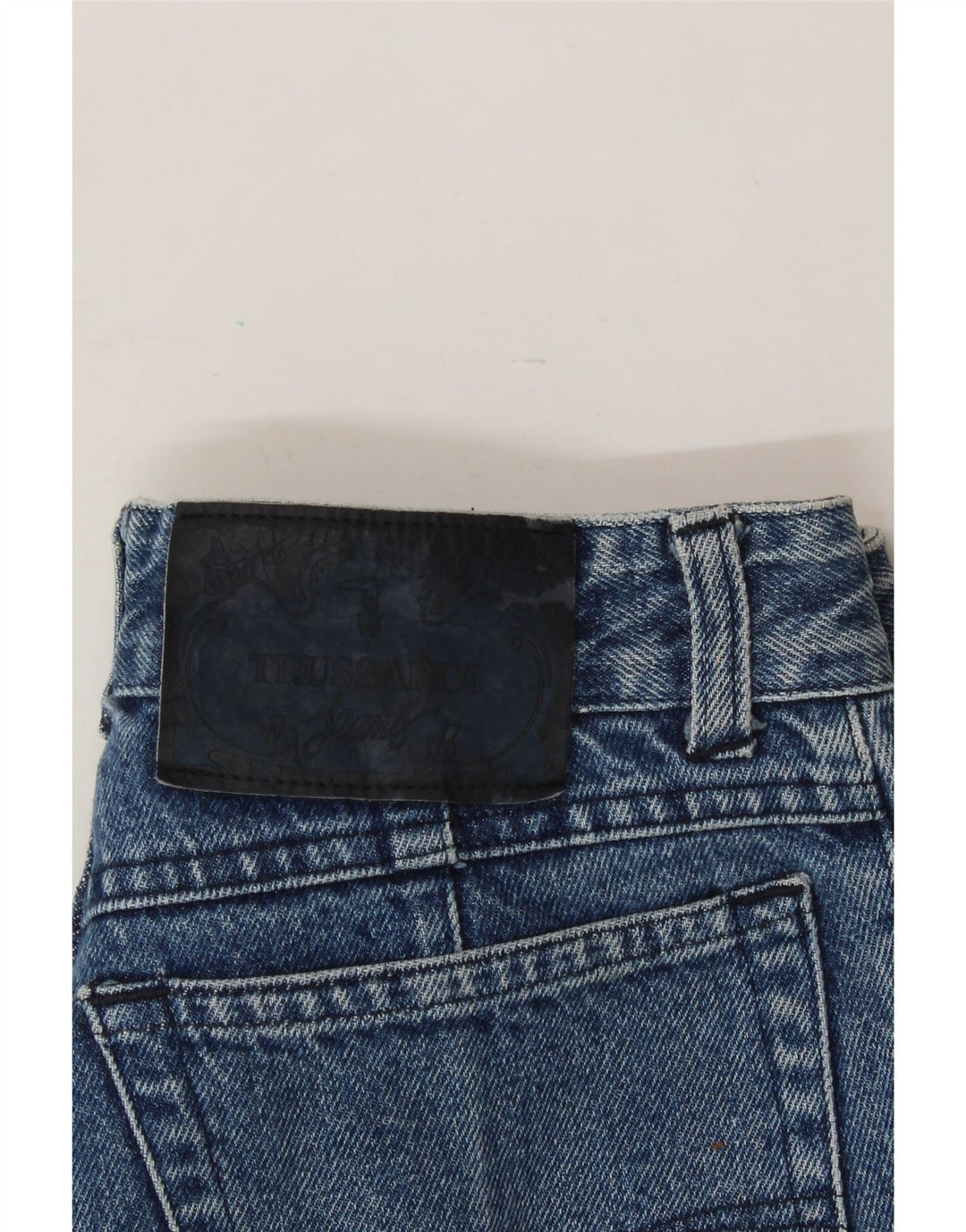 TRUSSARDI Womens Tapered Jeans IT 44 Medium W30 L28 Blue Cotton Vintage Trussardi and Second-Hand Trussardi from Messina Hembry 