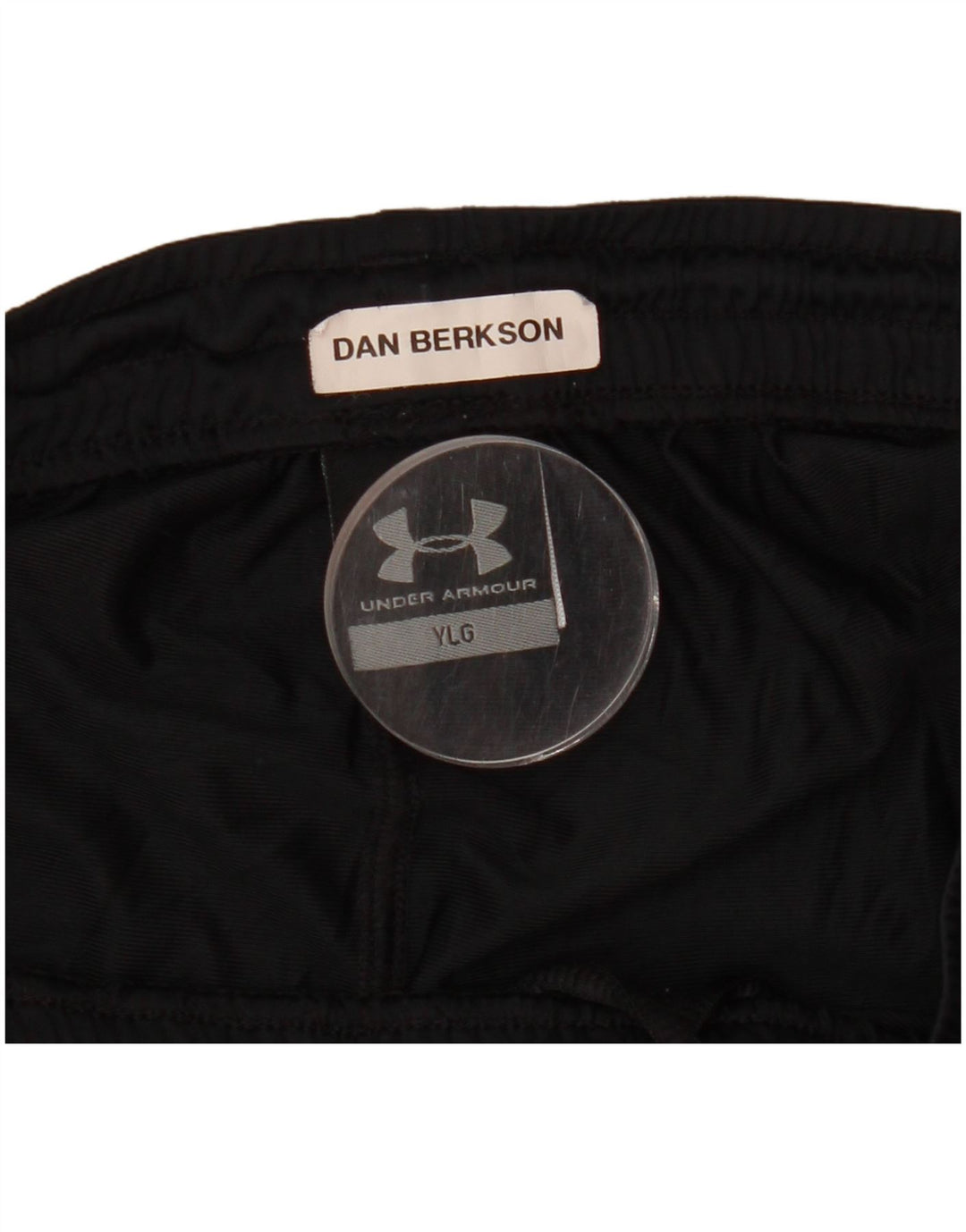 Chłopięce spodenki sportowe UNDER ARMOUR na 11-12 lat, duże, czarne, poliestrowe