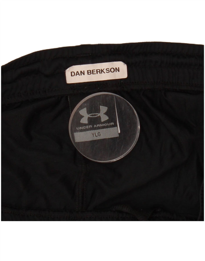 Chłopięce spodenki sportowe UNDER ARMOUR na 11-12 lat, duże, czarne, poliestrowe