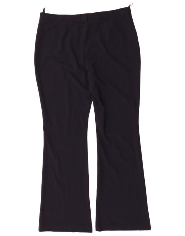 Marks & Spencer Damskie spodnie codzienne z wysokim stanem UK 16, duże W36 L32 Granatowe