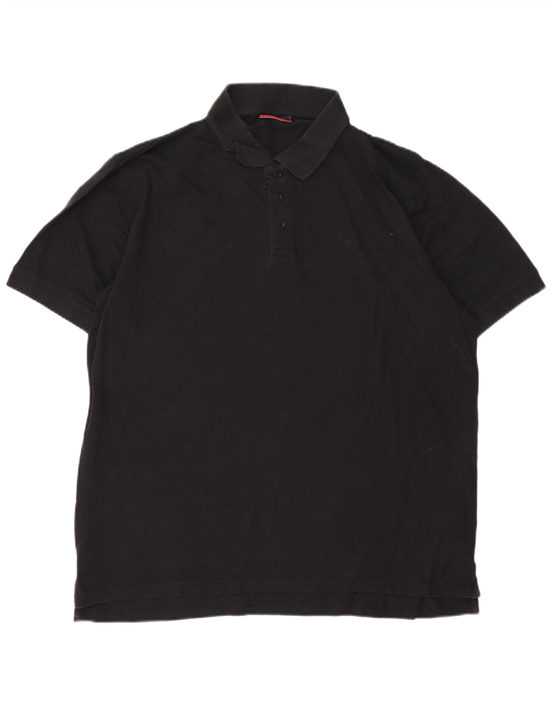 Męska koszulka polo Pierre Cardin, duża, czarna, bawełniana