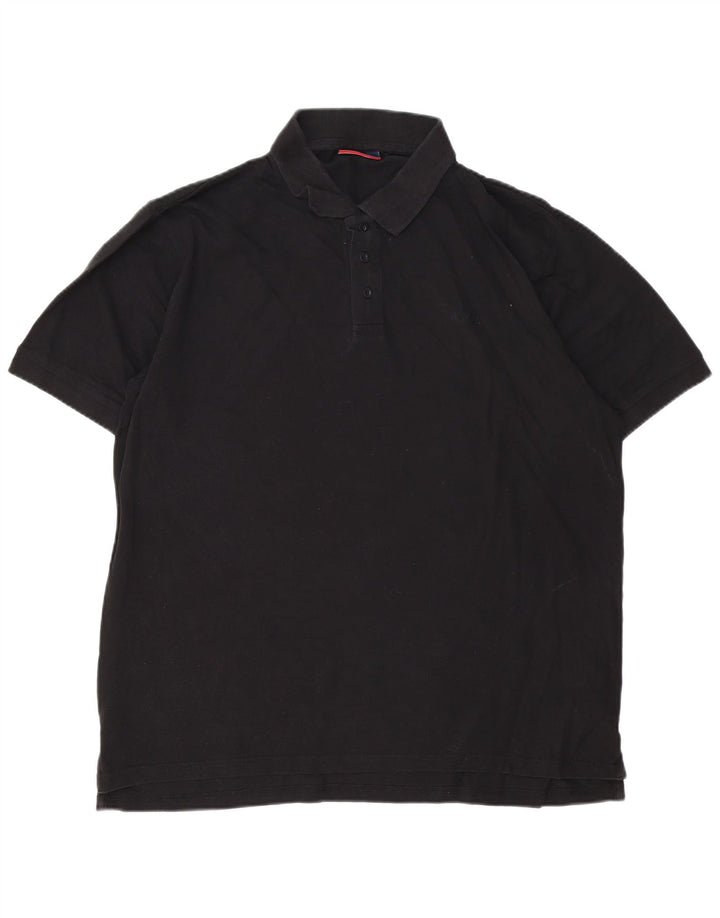 Męska koszulka polo Pierre Cardin, duża, czarna, bawełniana