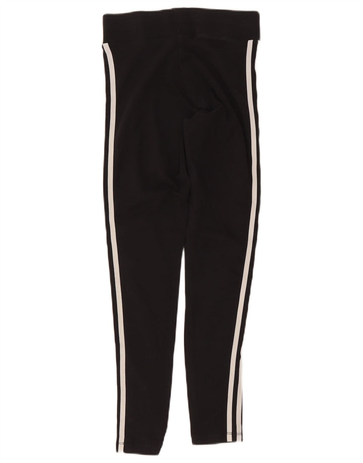 Legginsy Damskie Adidas UK 10 Małe Czarne Bawełniane