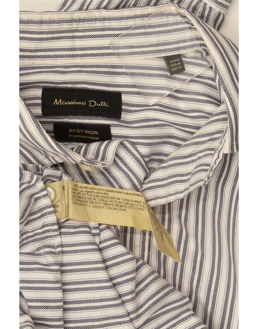 Koszula męska Massimo Dutti, bawełniana w średnie białe paski
