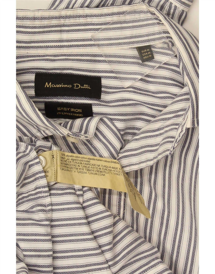 Koszula męska Massimo Dutti, bawełniana w średnie białe paski