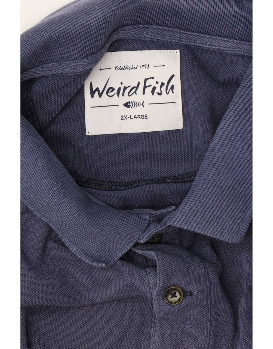 Męska koszulka polo Weird Fish 2XL granatowa