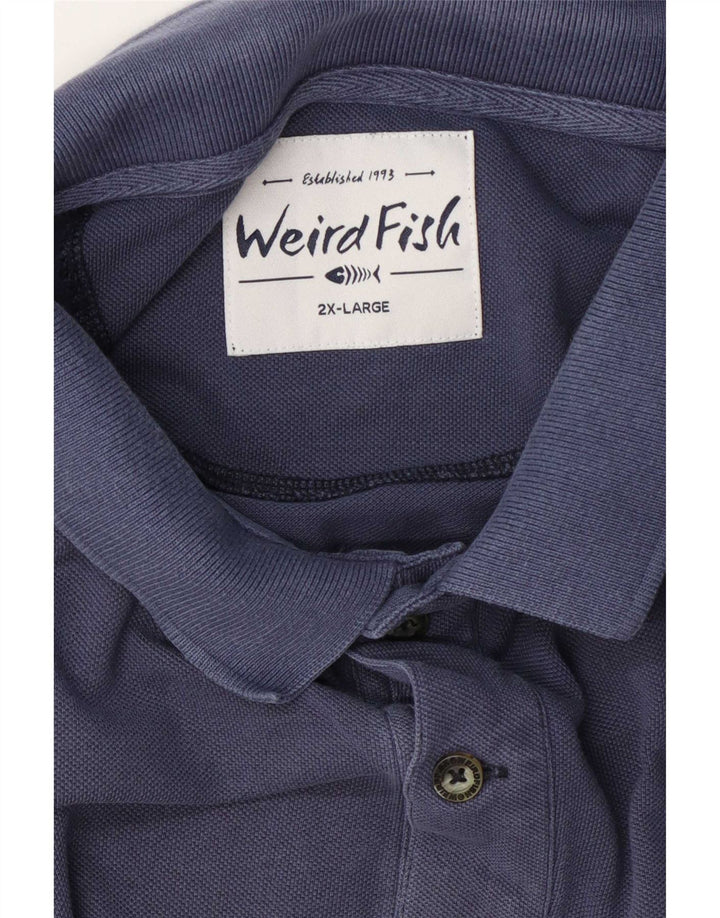 Męska koszulka polo Weird Fish 2XL granatowa