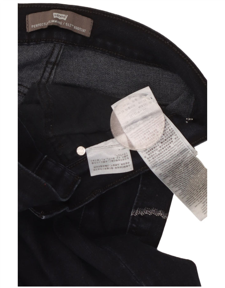 Damskie jeansy Levi's 512 Idealnie wyszczuplające Bootcut W32 L32 Granatowa bawełna