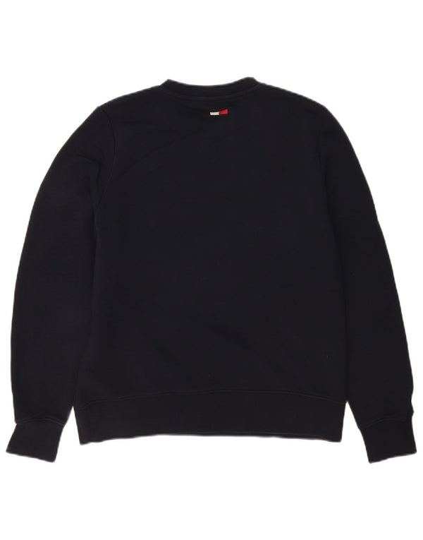 Damska bluza z grafiką Tommy Hilfiger UK 10, mała, granatowa