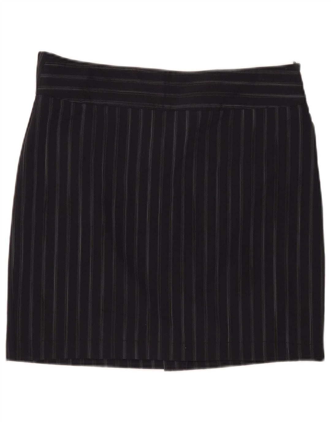 Damska mini spódniczka Marella UK 12 Medium W32 Granatowy poliester w prążki