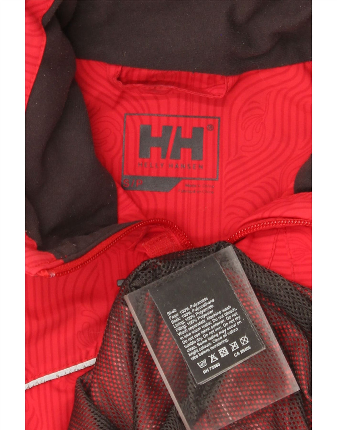 Męska kurtka przeciwdeszczowa z kapturem Helly Hansen UK 36 Small Red Poliamid