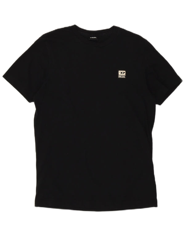 Damska koszulka Diesel Top UK 12, średnia czarna bawełna