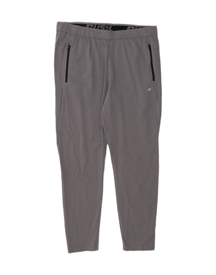 RUSSELL ATHLETIC Mens Tracksuit Trousers XL Grey Nylon Vintage Russell Athletic and Second-Hand Russell Athletic from Messina Hembry 