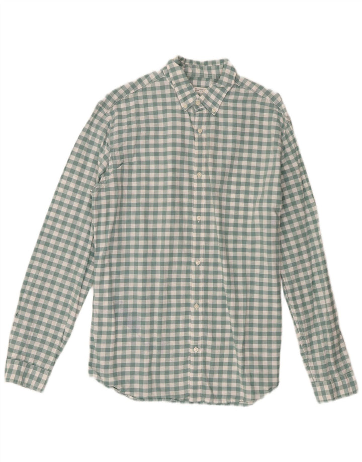 Koszula męska Jack & Jones, rozmiar 42, duża, zielona bawełniana kratka