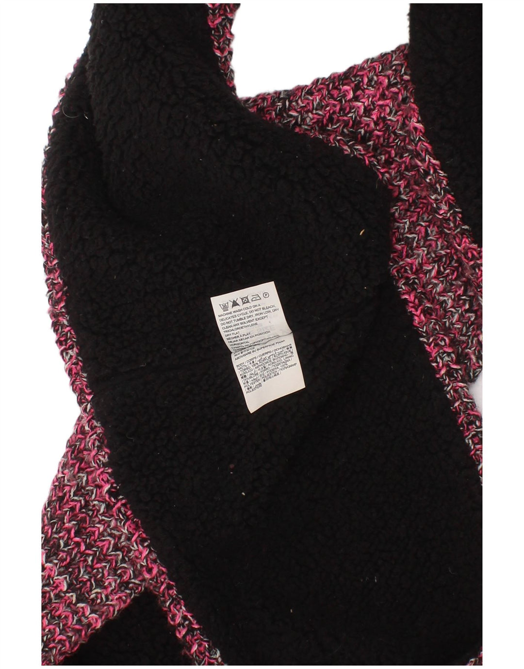 Damski szalik Sherpa Superdry w jednym rozmiarze, różowy, nakrapiany, akrylowy, zimowy