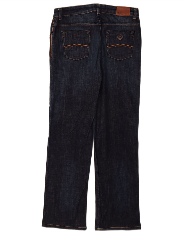 Damskie jeansy Bootcut Armani W28 L31 granatowe