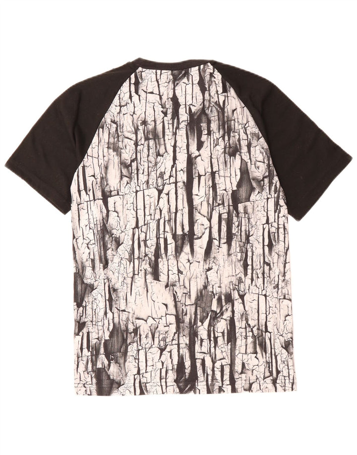 Męski T-shirt z abstrakcyjnym wzorem ADIDAS, top XS, czarny poliester