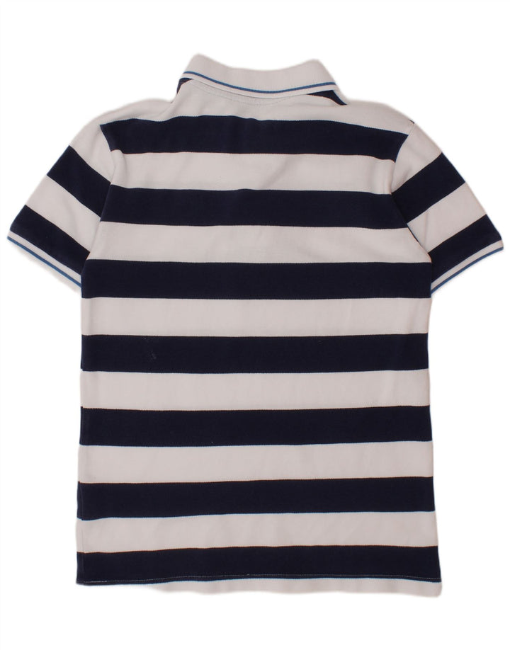 Chłopięca koszulka polo BENETTON 10-11 lat XL, granatowa, bawełniana w paski