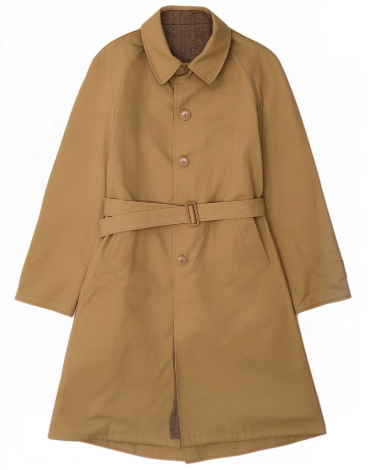 Dwustronny płaszcz męski Vintage UK 36 Small Beige