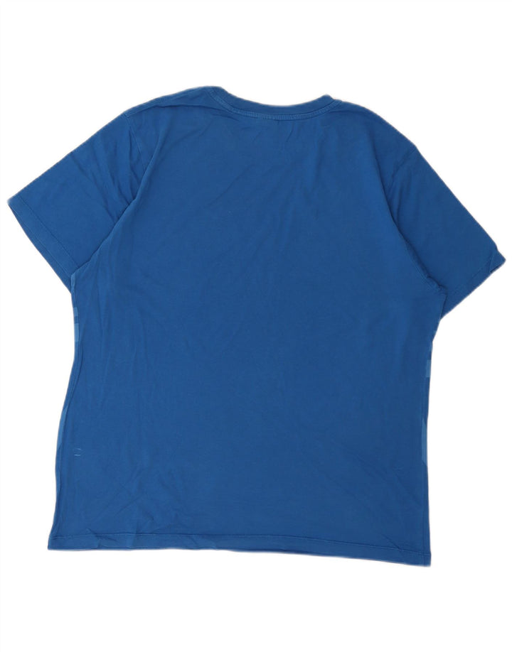 Męski T-shirt z grafiką North Sails, duży, niebieski, bawełniany