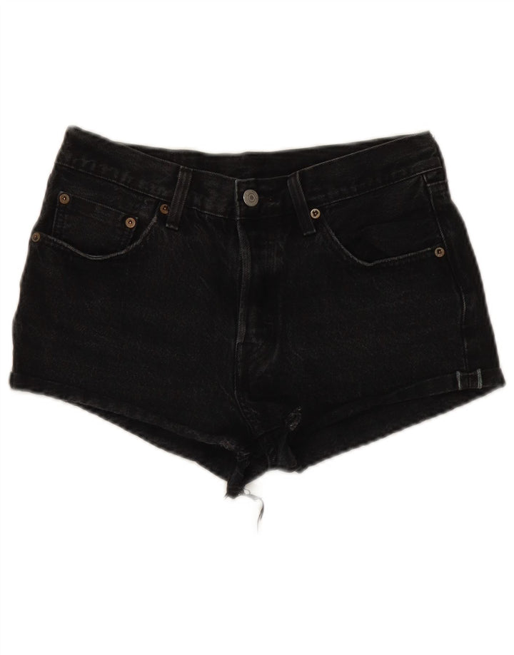 Damskie spodenki jeansowe Levi's 501 W27, małe, czarne, bawełniane