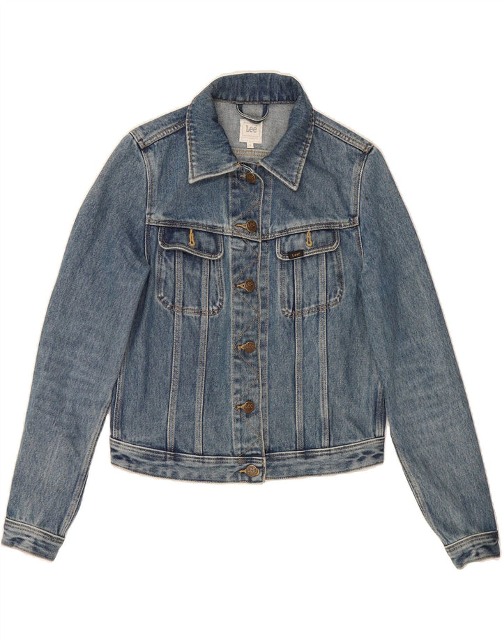 LEE Womens Denim Jacket UK 10 Small Blue Cotton Vintage Lee and Second-Hand Lee from Messina Hembry 