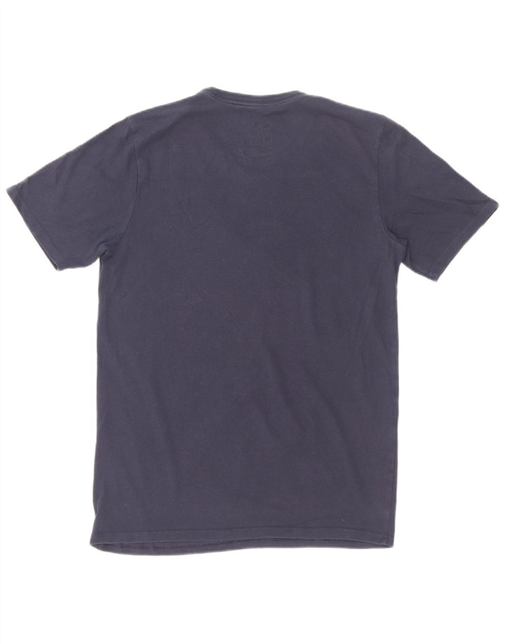Męski T-shirt Nike o sportowym kroju, mały, granatowy, bawełniany