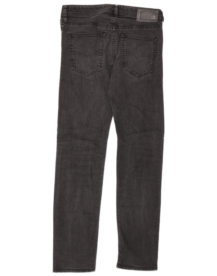 Męskie jeansy Diesel Slim W30 L31 Czarne bawełniane
