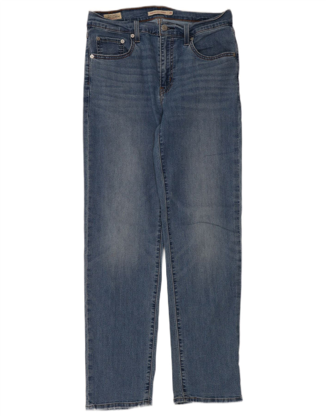 Damskie jeansy Levi's 724 z wysokim stanem i prostym W29 L30 Niebieskie