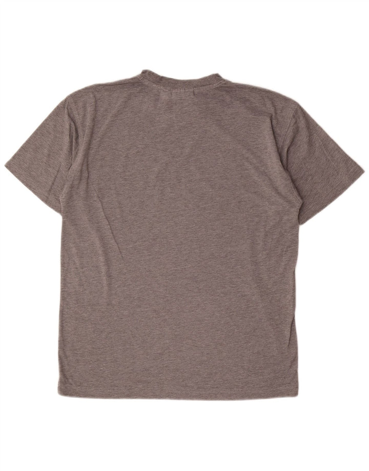 Męski T-shirt z grafiką Puma, średni szary, nakrapiany