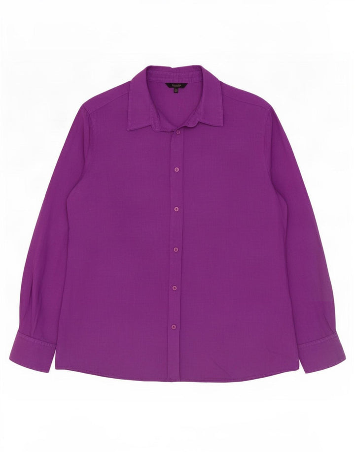 Koszula damska Massimo Dutti EU 44 XL fioletowa